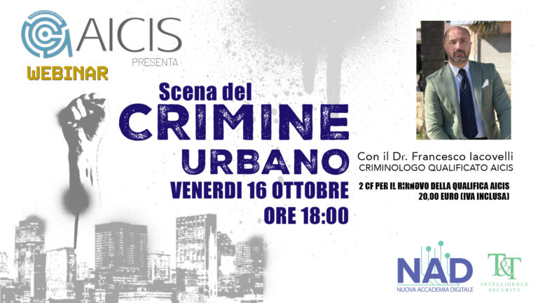 Scena del crimine urbano WEBINAR